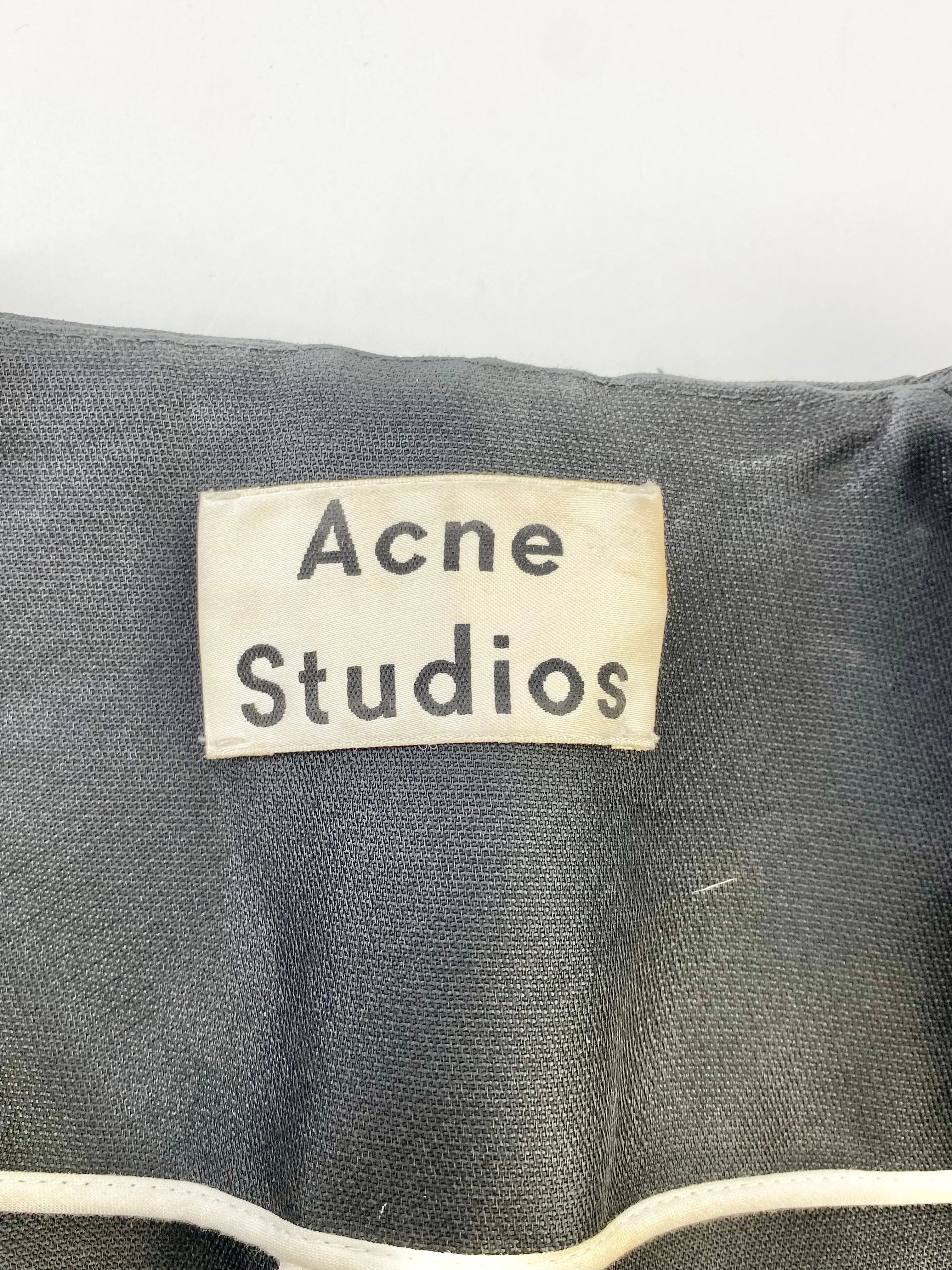 Acne Studios 'Ryde T' Black Silk Blend Blazer Dress - AU10