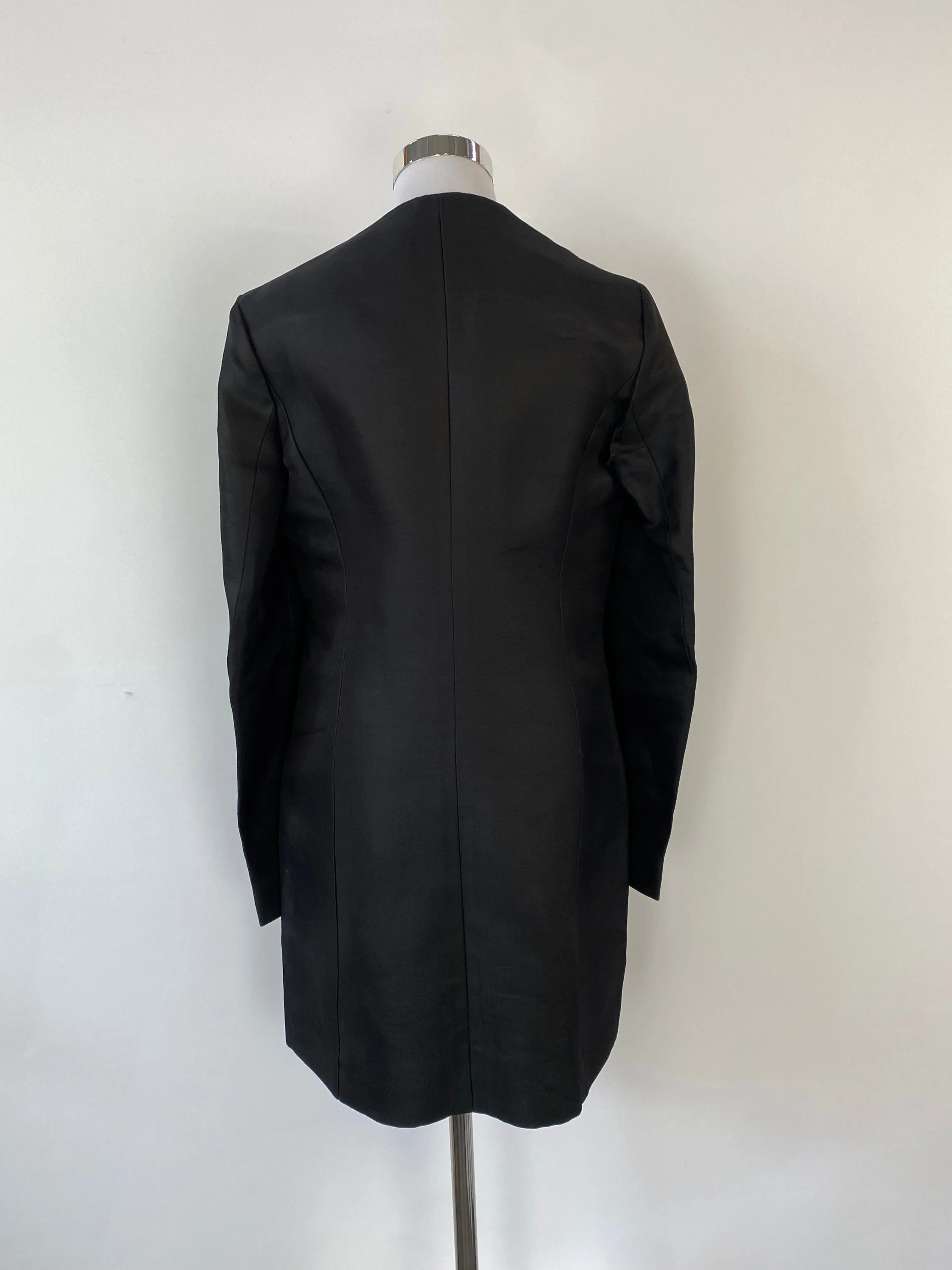 Acne Studios 'Ryde T' Black Silk Blend Blazer Dress - AU10