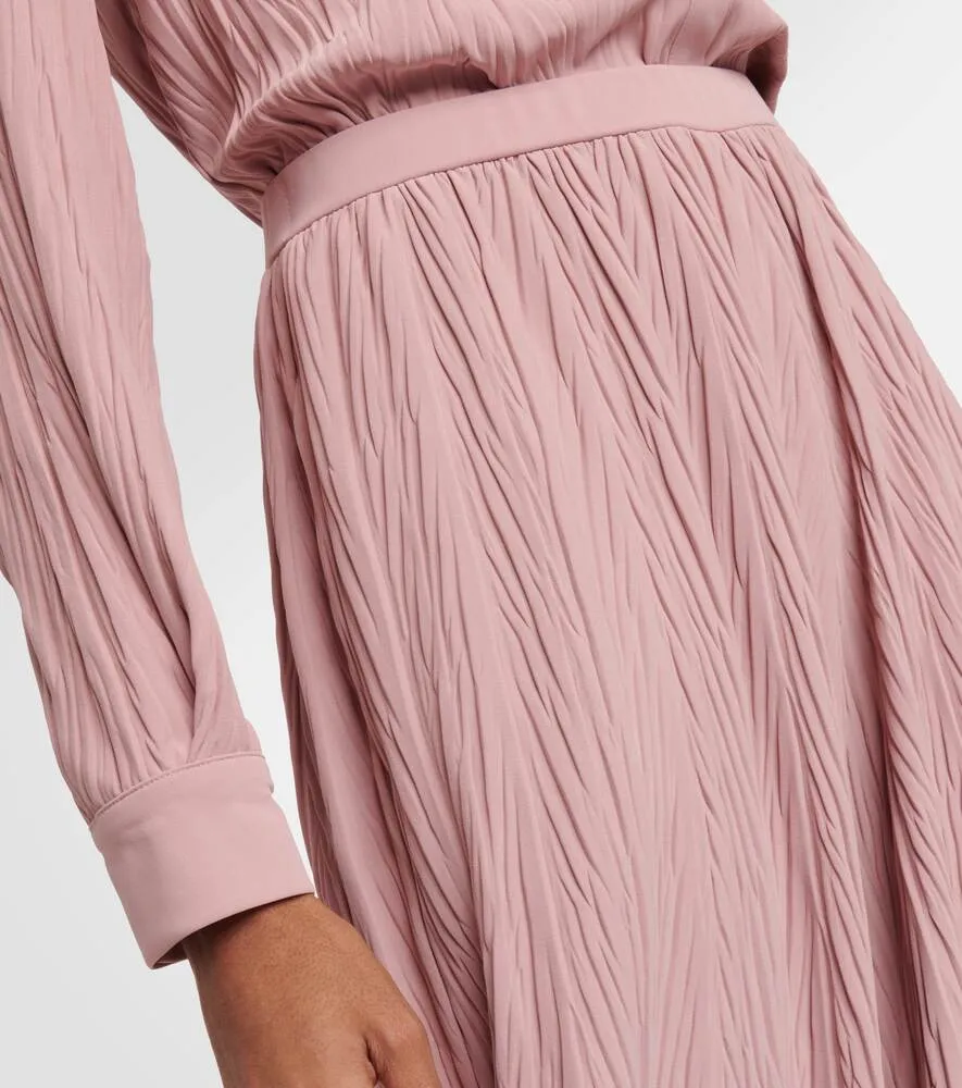 Alfonsa wide-leg trousers in MAX MARA jersey, pink