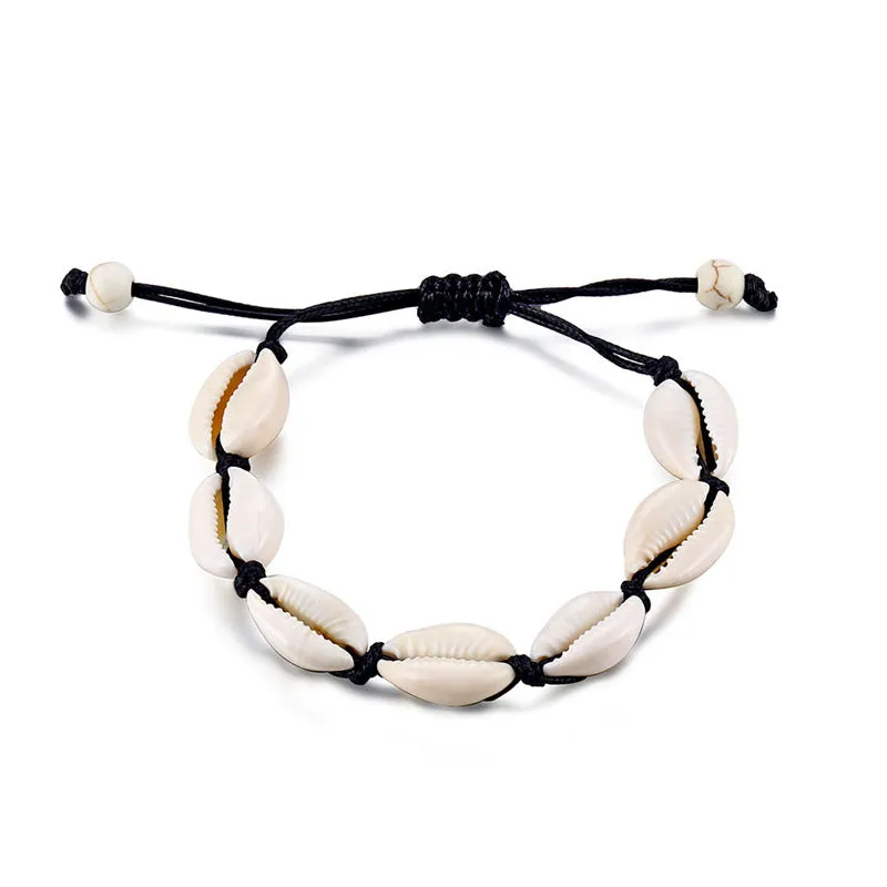 Beach Shell Adjustable Anklet Bracelet