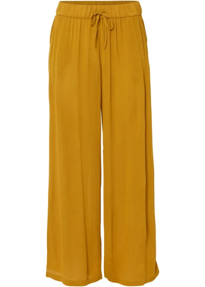 Bodyflirt Petite Wide Leg Pants, Yellow