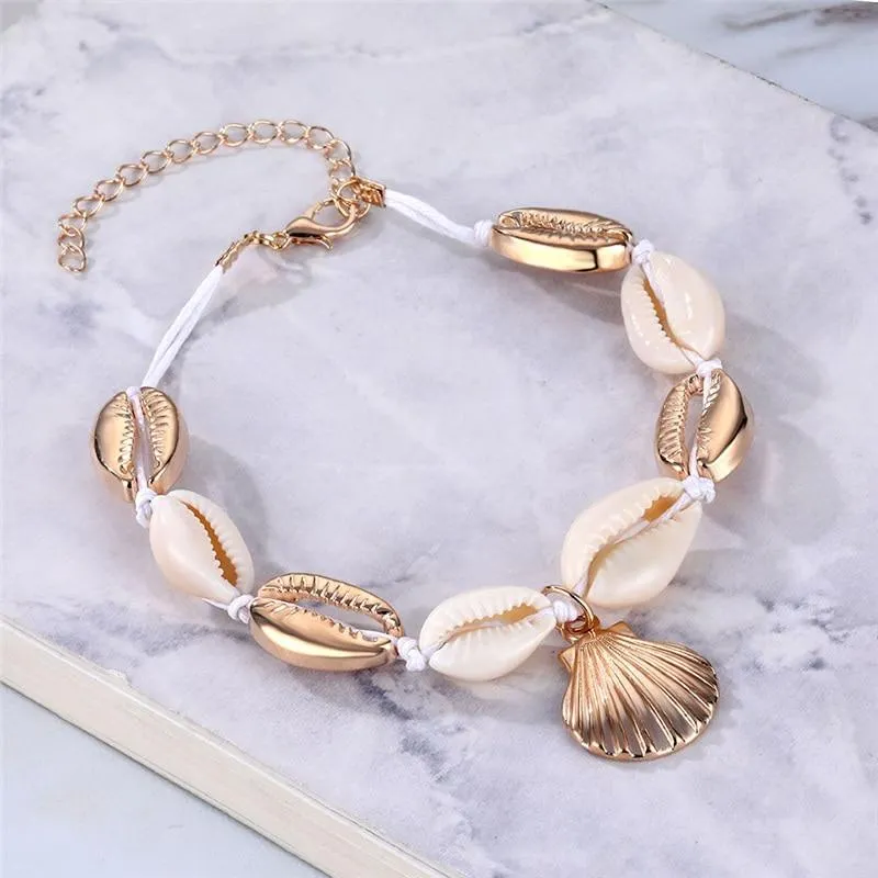 Bohemian Shells Anklet For Women Delicate Shell Anklet Beach Anklet