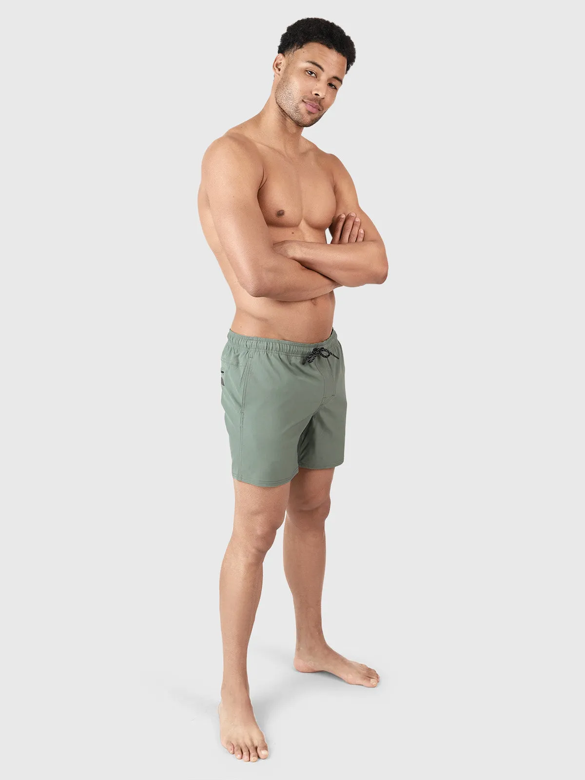 Bru-conic Men Swim Shorts | Green