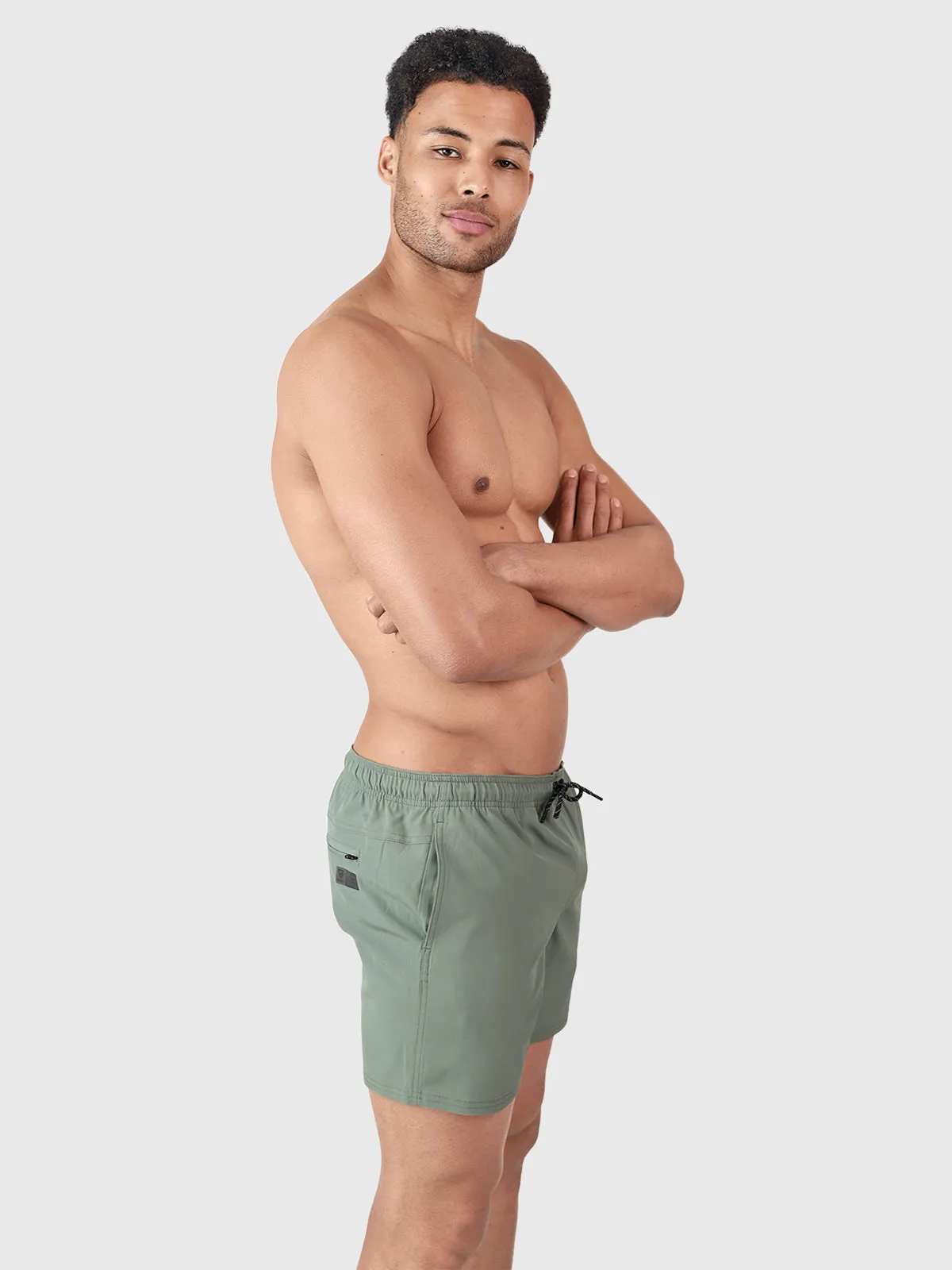 Bru-conic Men Swim Shorts | Green