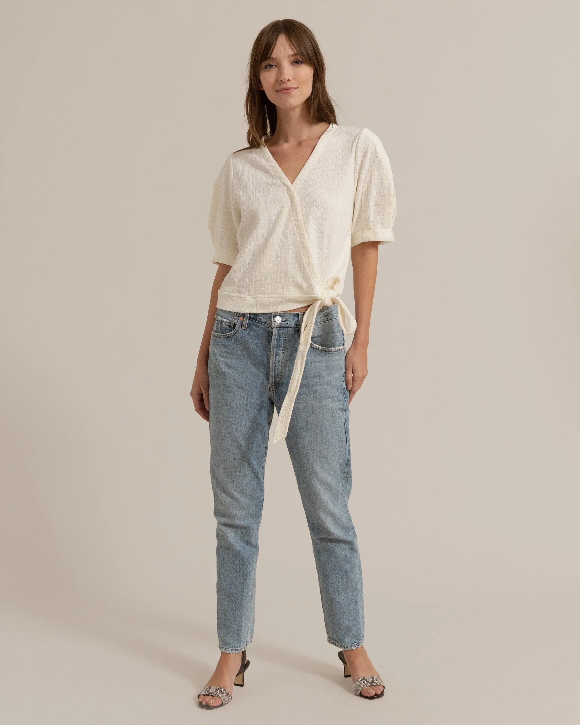 Cassie V-Neck Wrap Blouse