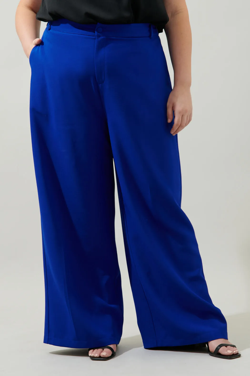 Chelsea Belted Wide Leg Trousers Curve