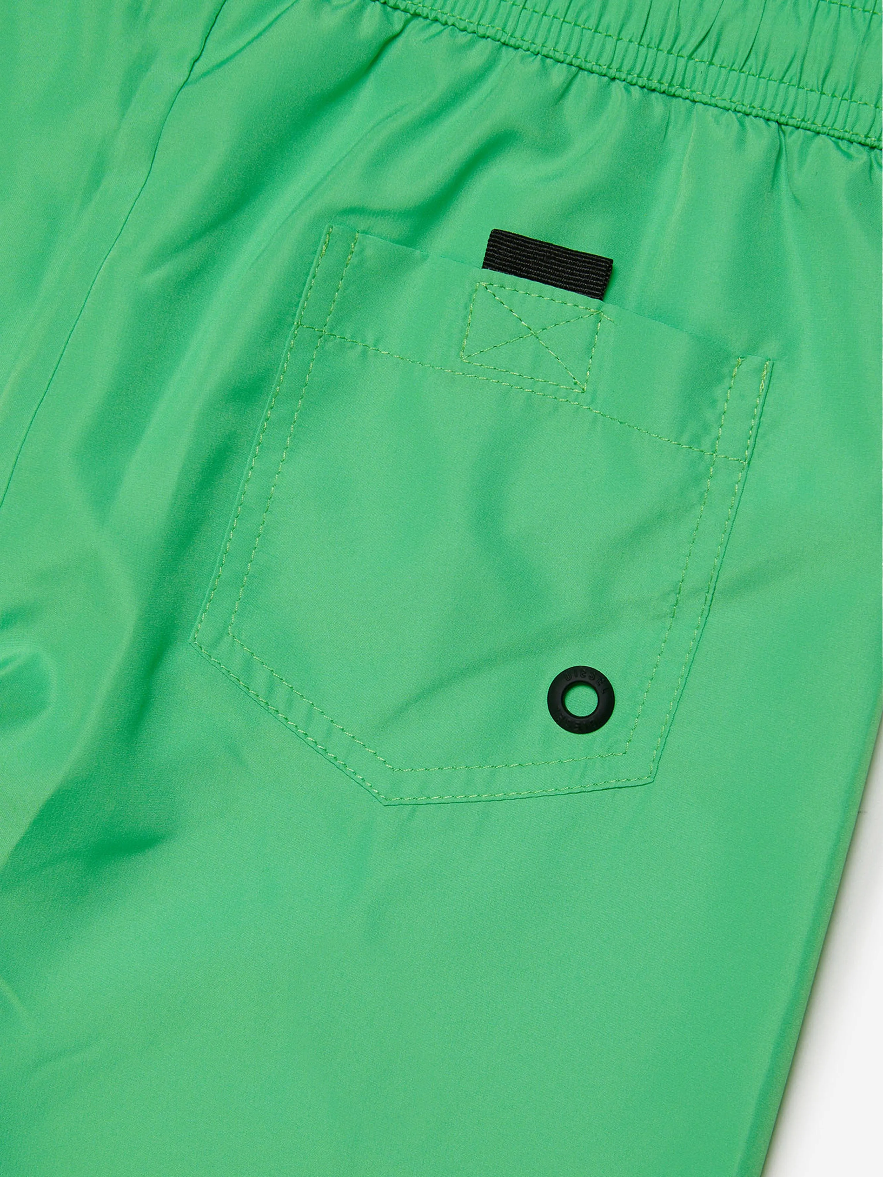 Diesel Boys Logo Swim Shorts in Green