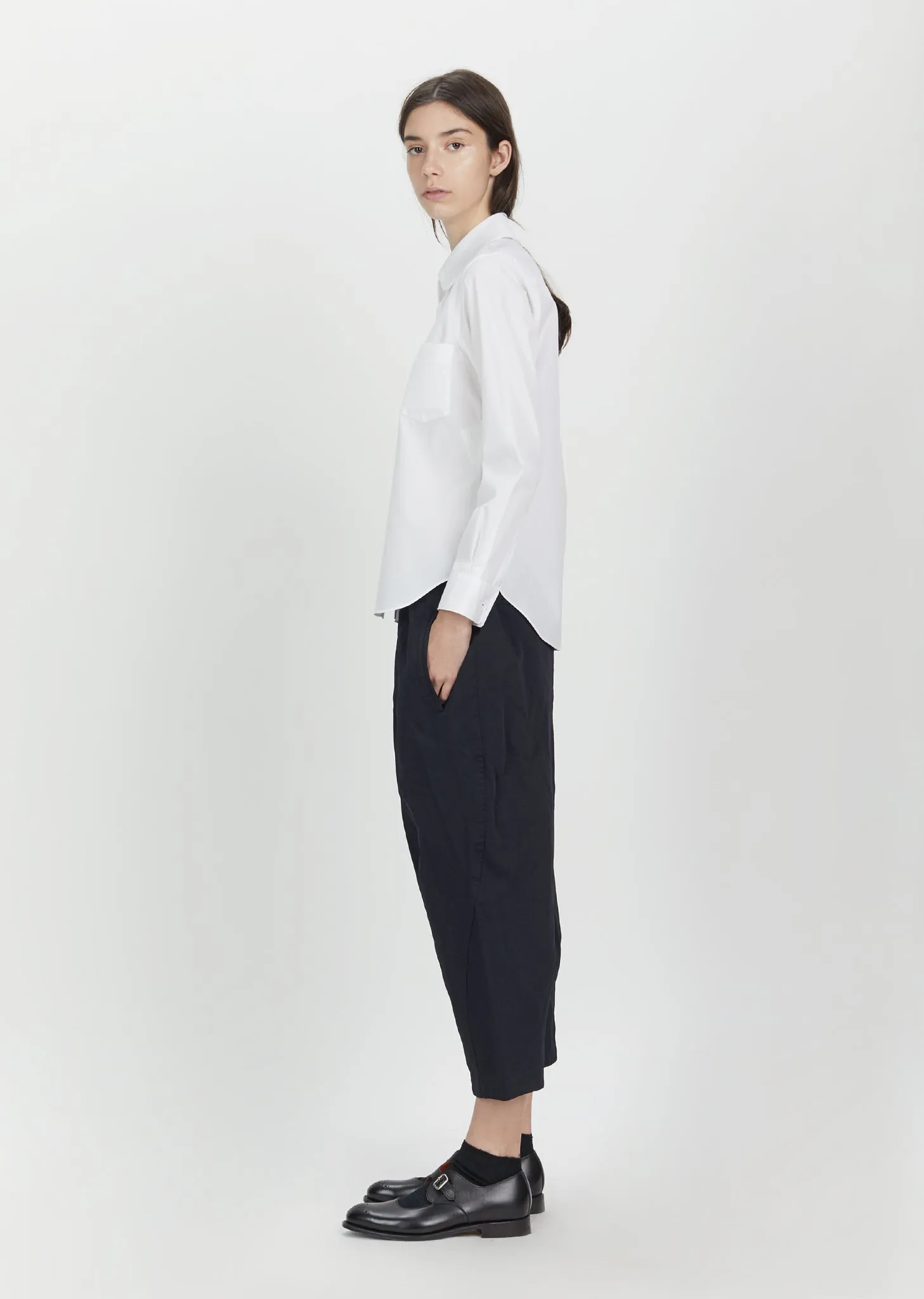 Drawstring Wide Leg Trousers