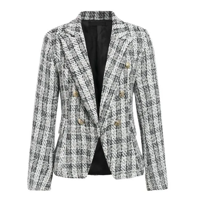 Elodie Plaid Blazer