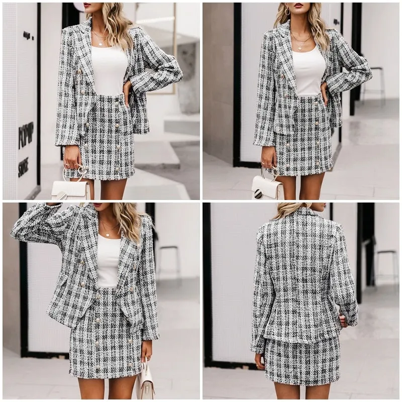 Elodie Plaid Blazer