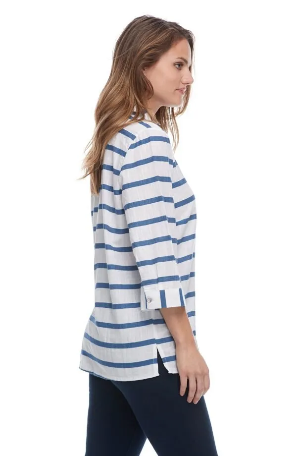 French Dressing Jeans (FDJ)  Nautical Stripe Blouse