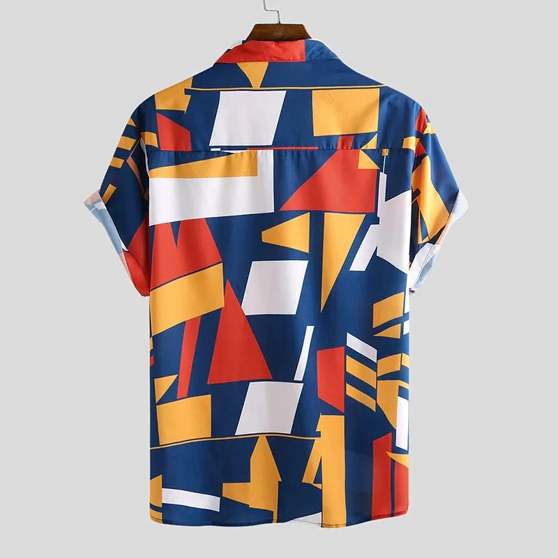 Geometric Summer Beach Shirt