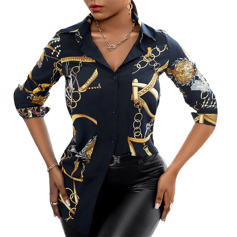 Julia Fashion - Women Fashion Shirt Lady Long Sleeve Blouses