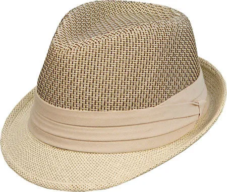 Kenny K - Two Tone Toyo Fedora Hat