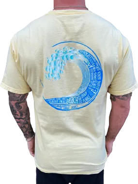 Long Island Strong Beach Wave Tee (Summer Yellow)