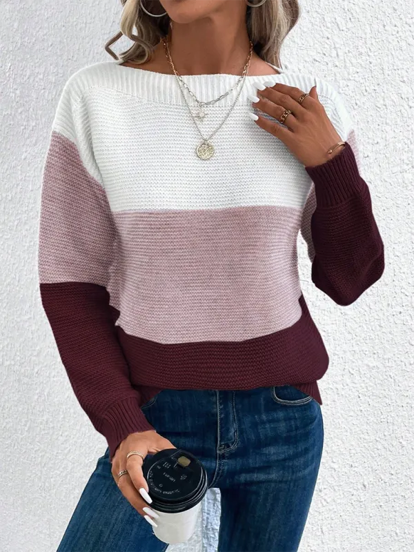 Loose crew neck sweater