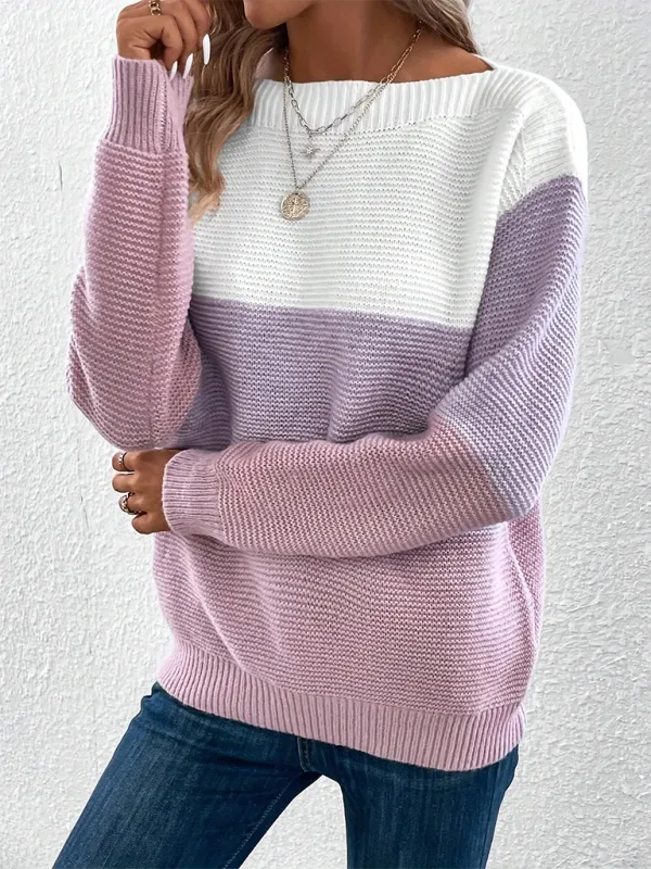 Loose crew neck sweater