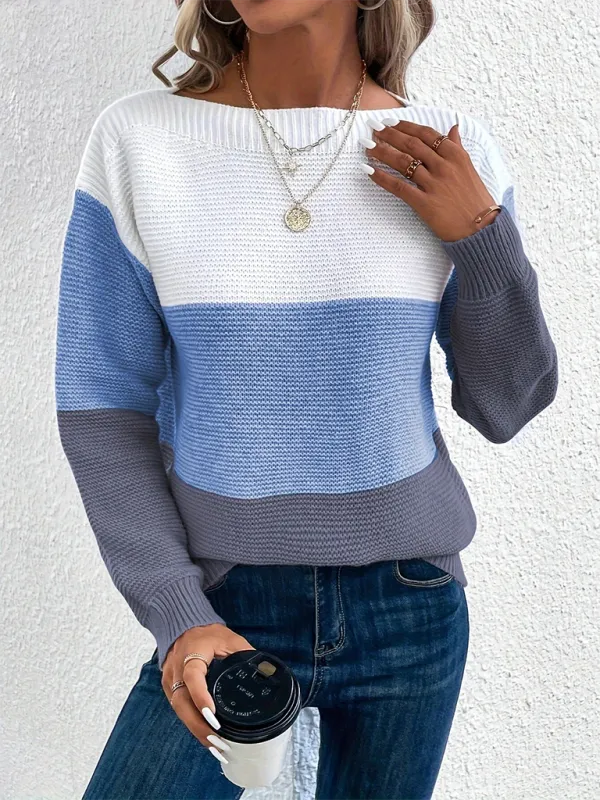 Loose crew neck sweater