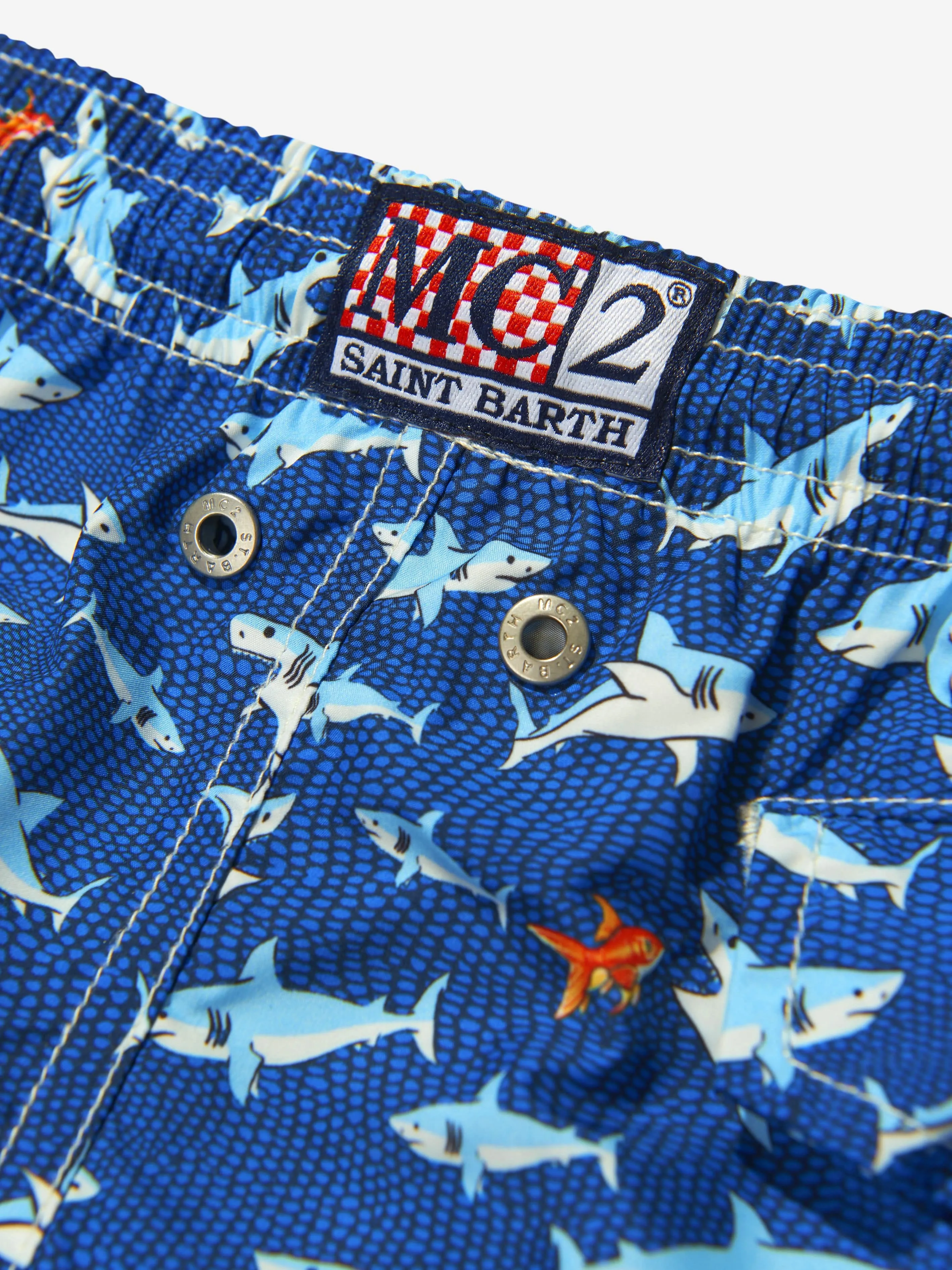 MC2 Saint Barth Boys Sharky Sea Ultralight Swim Shorts