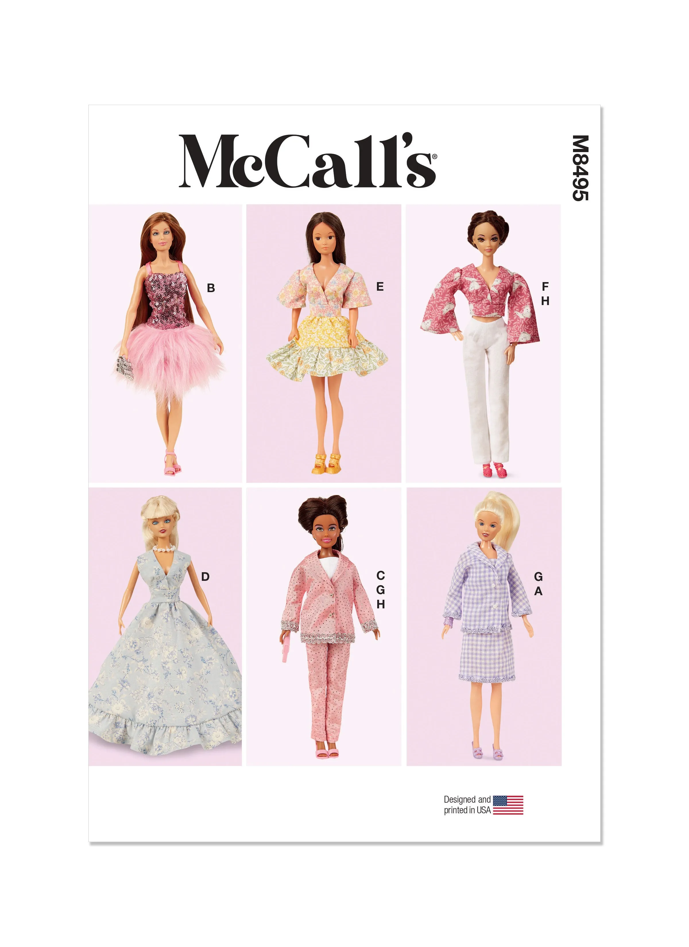 McCall's Pattern M8495 Doll Clothes