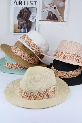 MH0146 Judy Multi Color Band Straw Hat