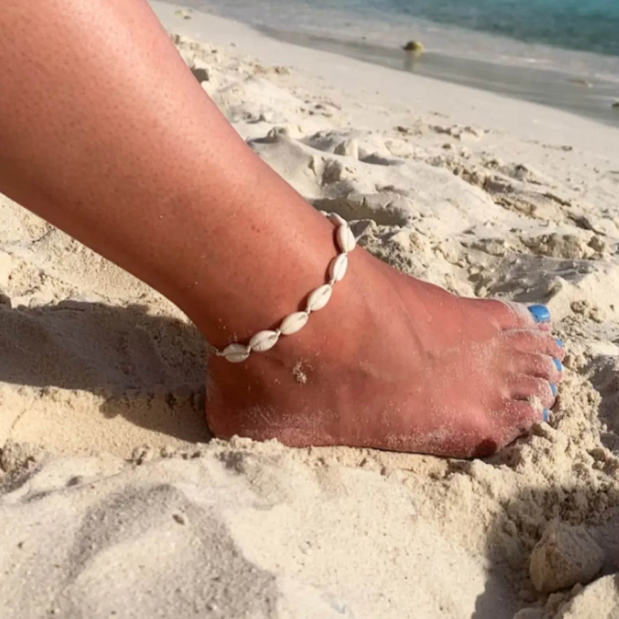 NATURAL COWRIE  BOHO SHELL SET - ANKLET / NECKLACE & BRACELET (SET OF 3)