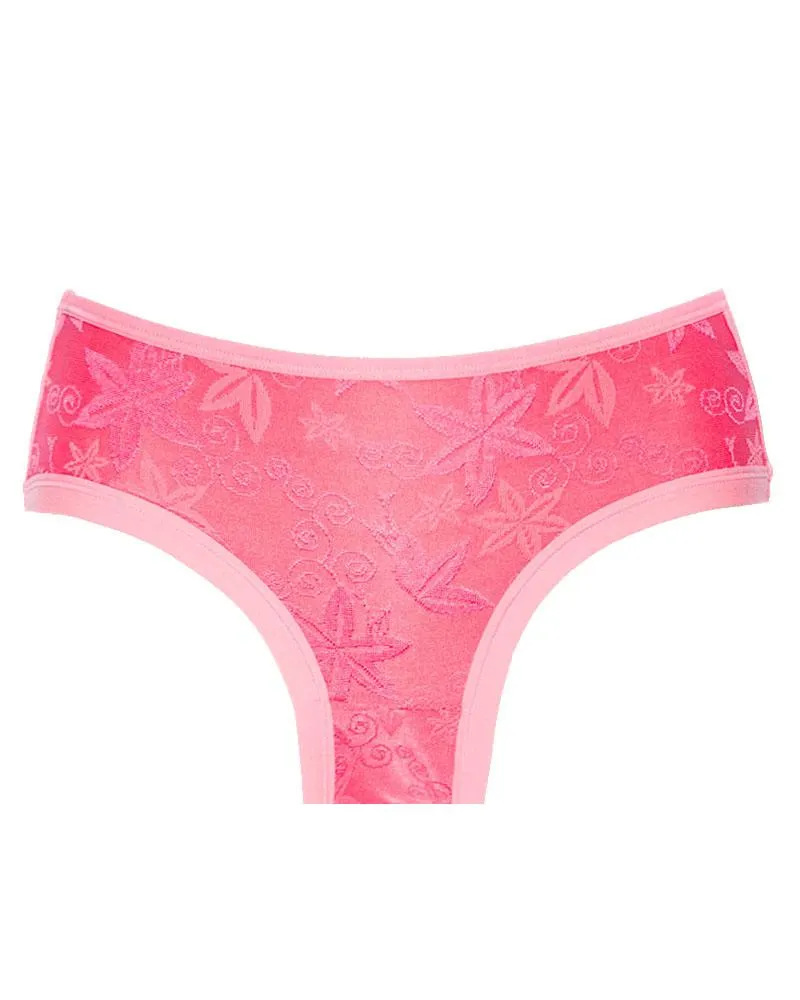 Pack of 5 - Sexy Soft Embroidered Cotton Panty For Ladies