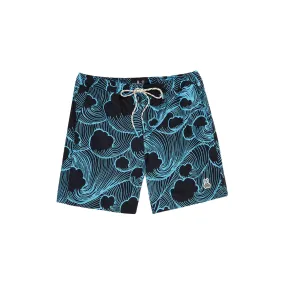 Psycho Bunny Mens Thames Swim Shorts - Navy