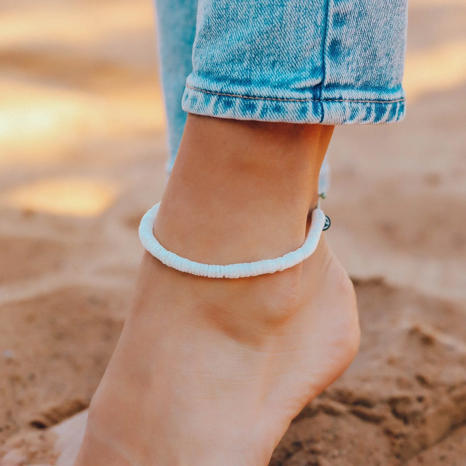 Puka Shell Anklet