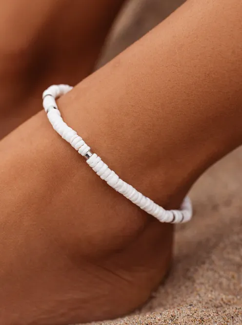 Puka Shell Stretch Anklet