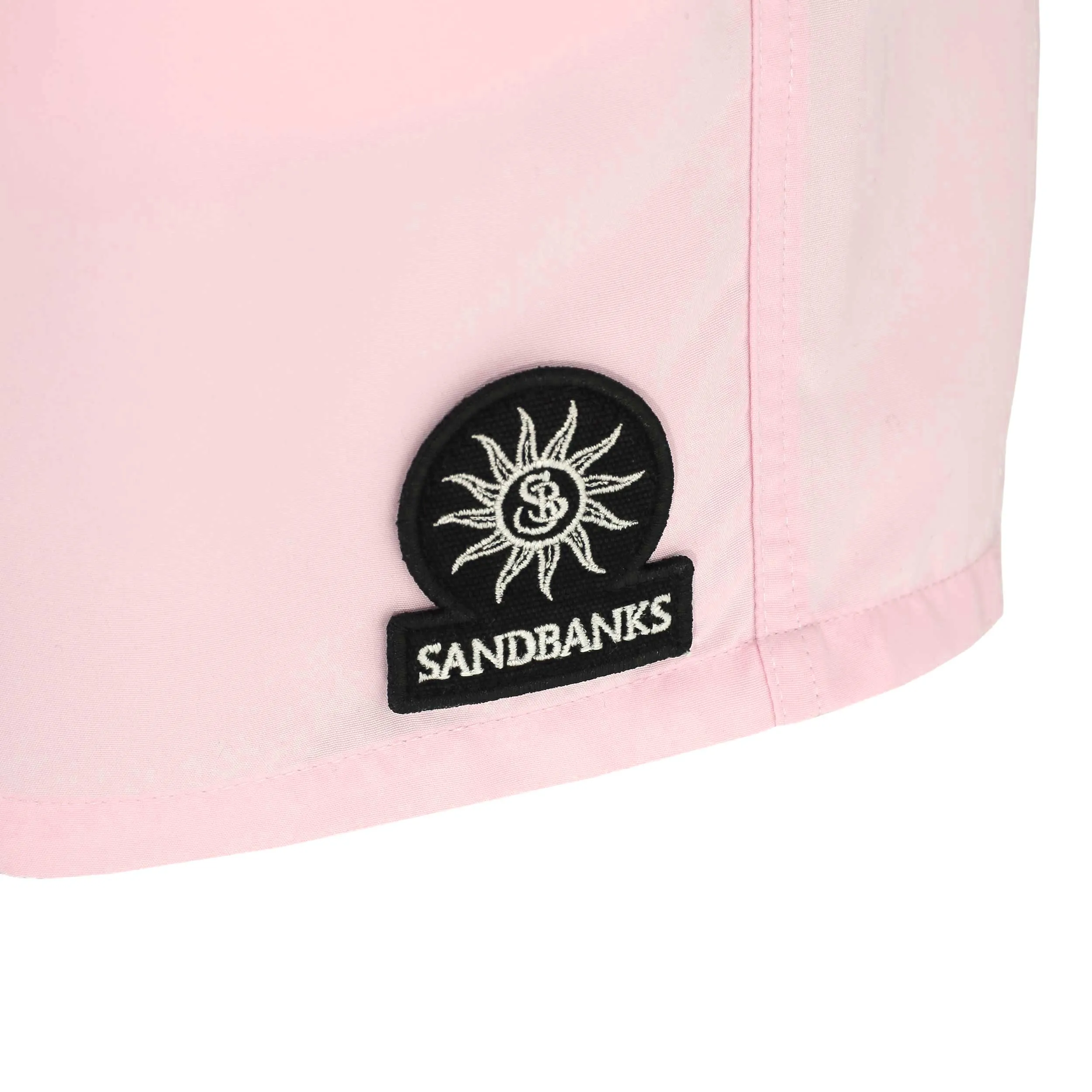 Sandbanks Badge Logo Swim Shorts in Pink