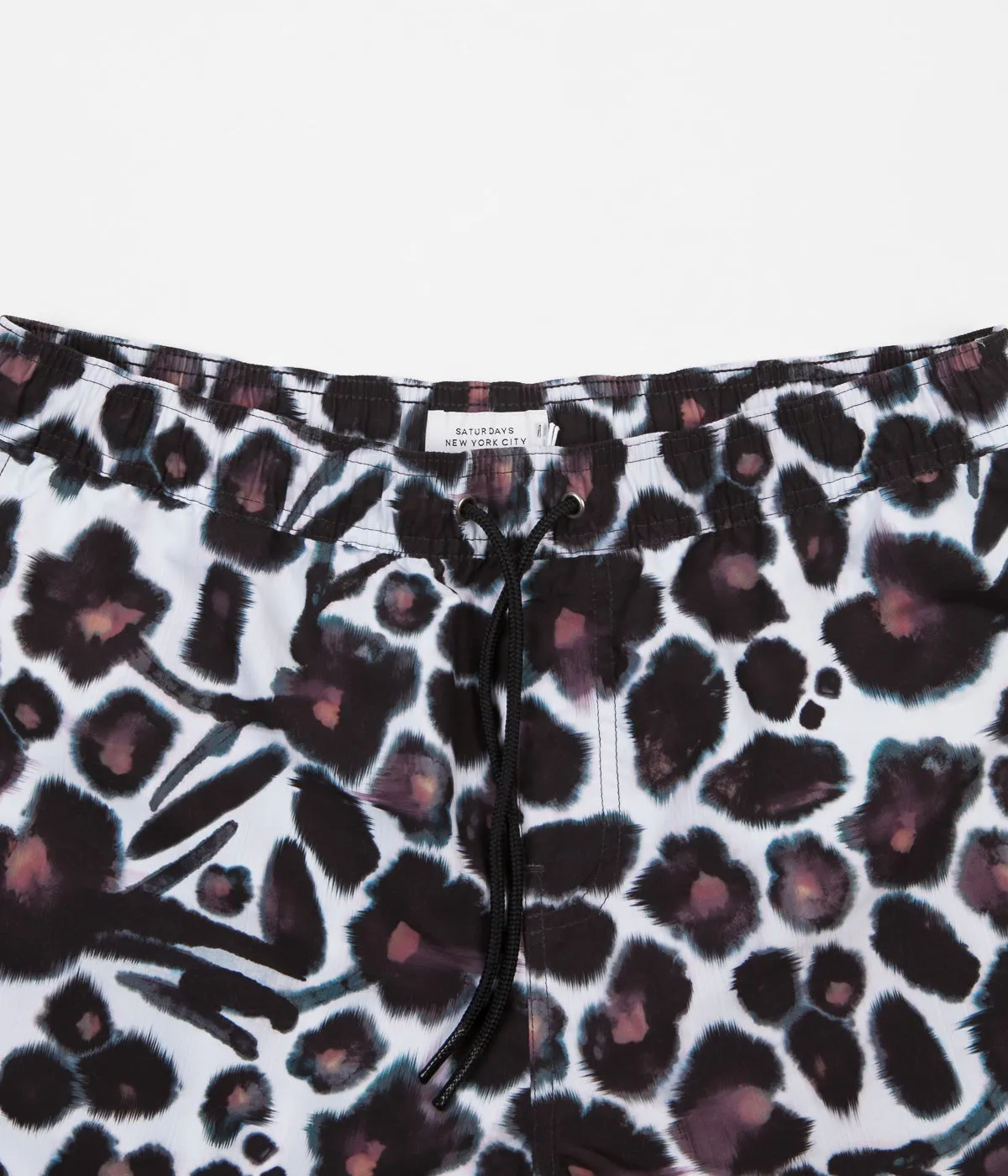 Saturdays NYC Timothy Water Floral Swim Shorts - Dark Mauve