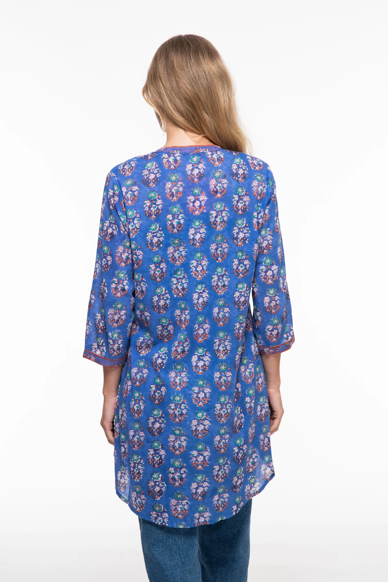 Shimla Tunic Hand Block Printed in Pure Cotton