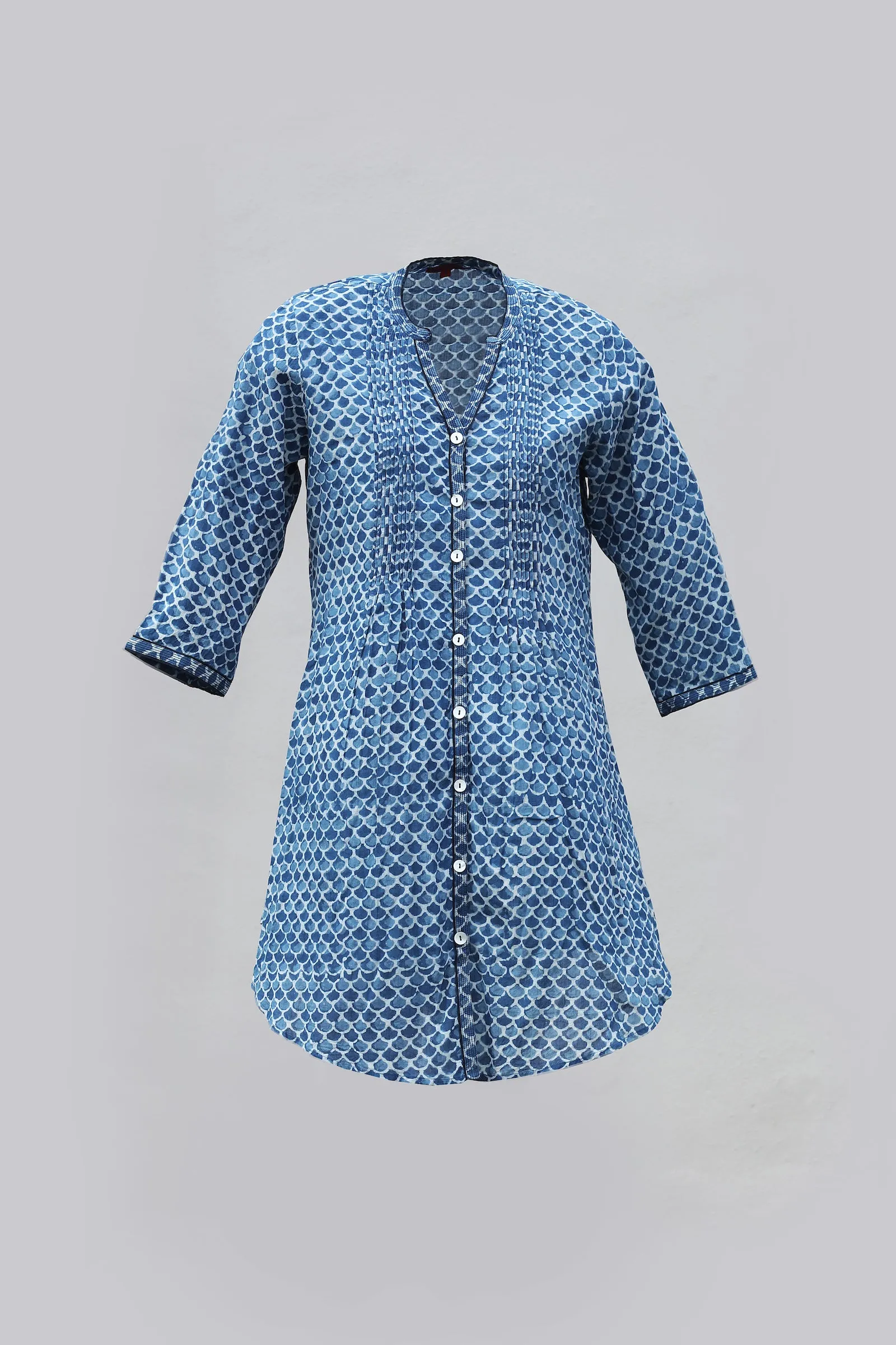 Shimla Tunic Hand Block Printed in Pure Cotton