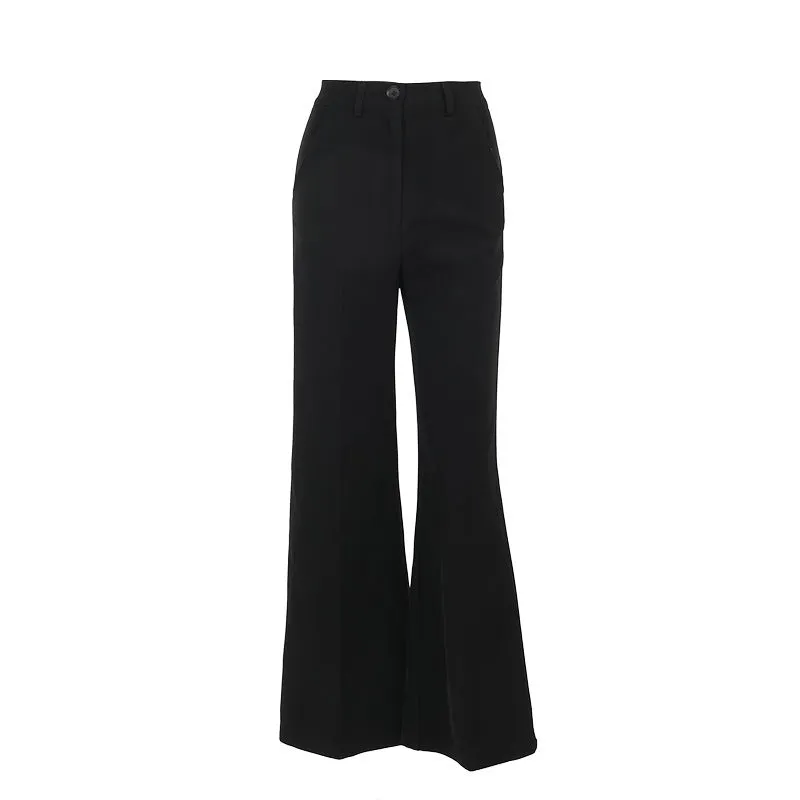 Simple Solid Color Trousers Fashion Casual Temperament Wild