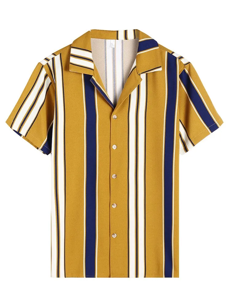 Striped Button Down Beach Shirts (US Only)