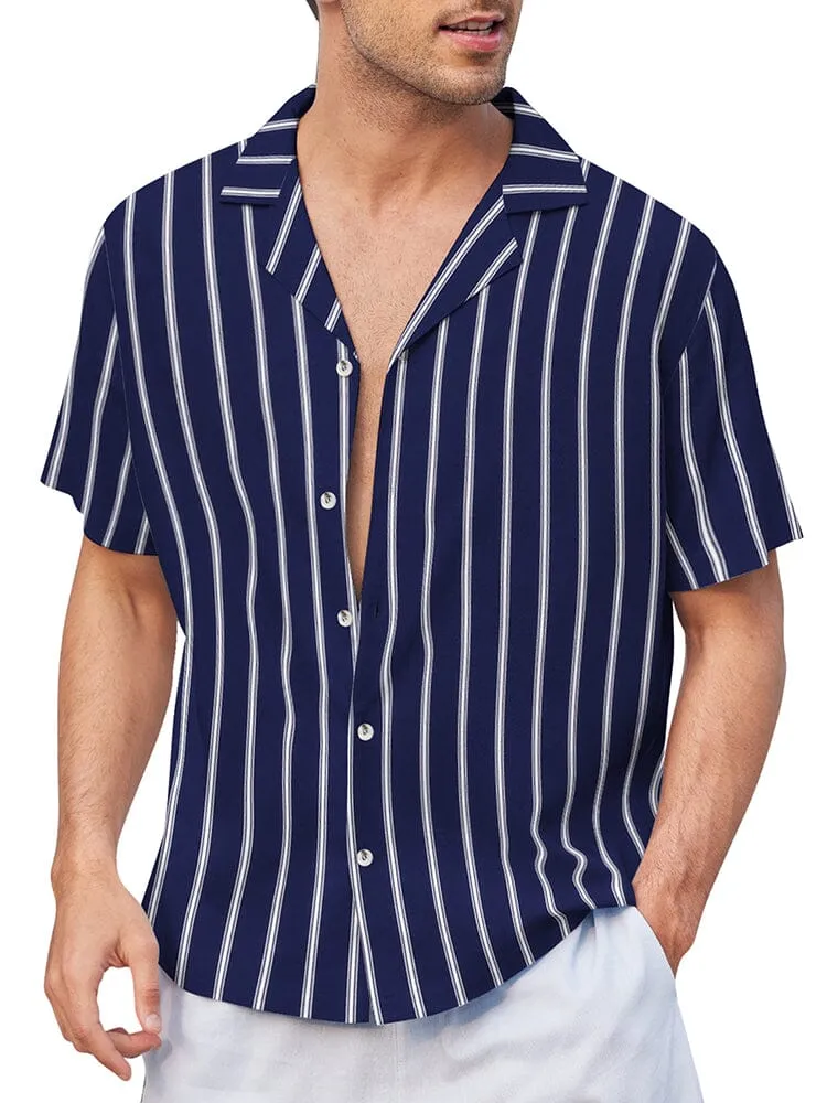 Striped Button Down Beach Shirts (US Only)