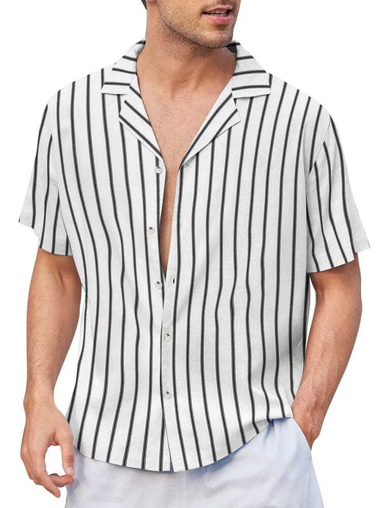 Striped Button Down Beach Shirts (US Only)