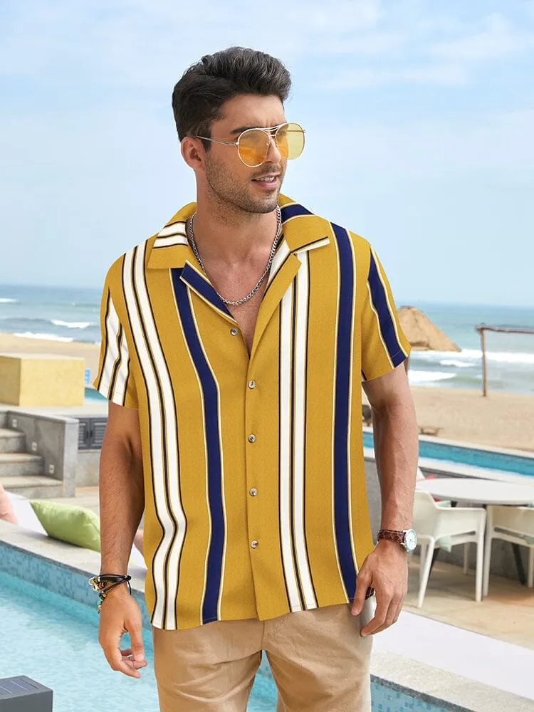 Striped Button Down Beach Shirts (US Only)