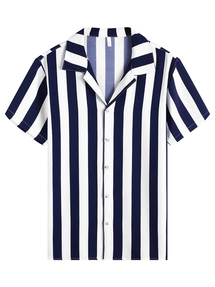 Striped Button Down Beach Shirts (US Only)