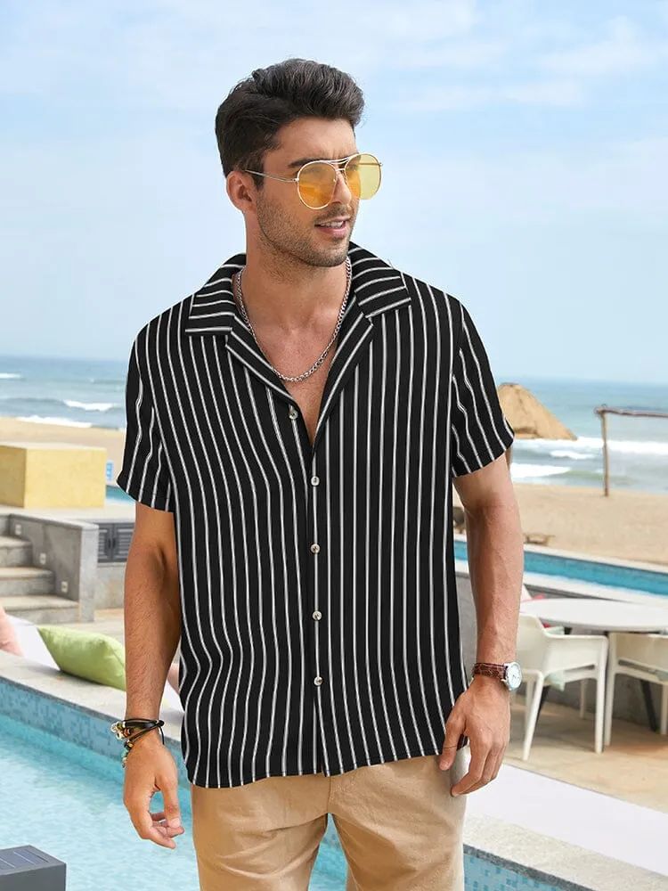 Striped Button Down Beach Shirts (US Only)