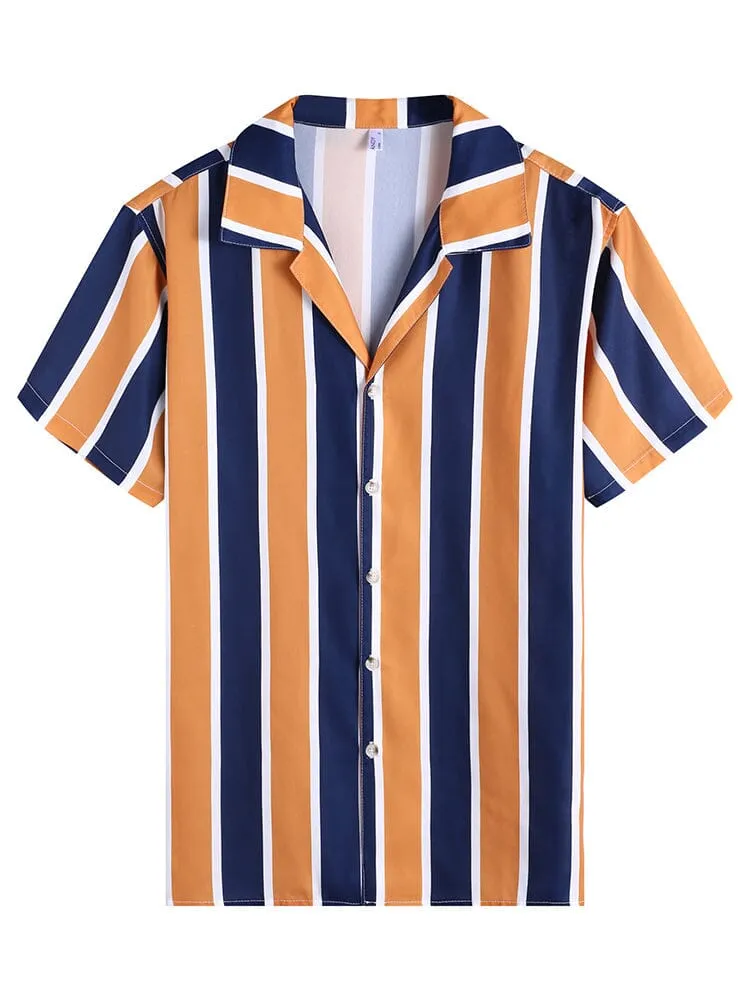 Striped Button Down Beach Shirts (US Only)