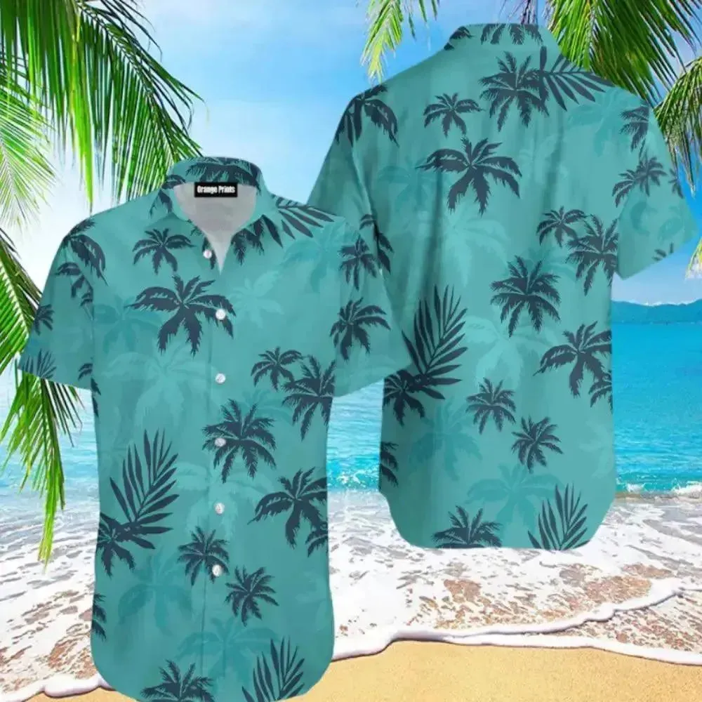 Summer Hawaii Beach Shirts Men's Oversized  - Cosplay & Party Outfits