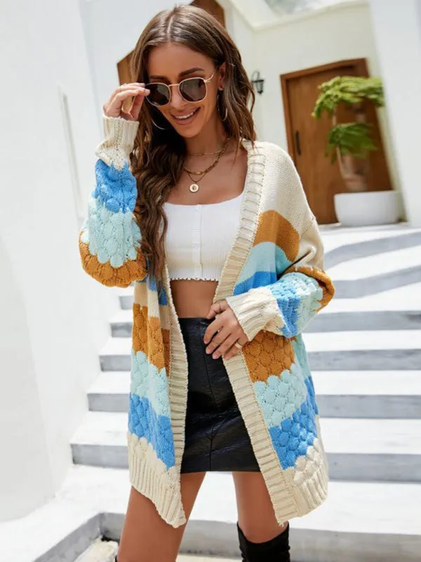 TastyHottie - New loose mid-length top autumn and winter outside knitted cardigan