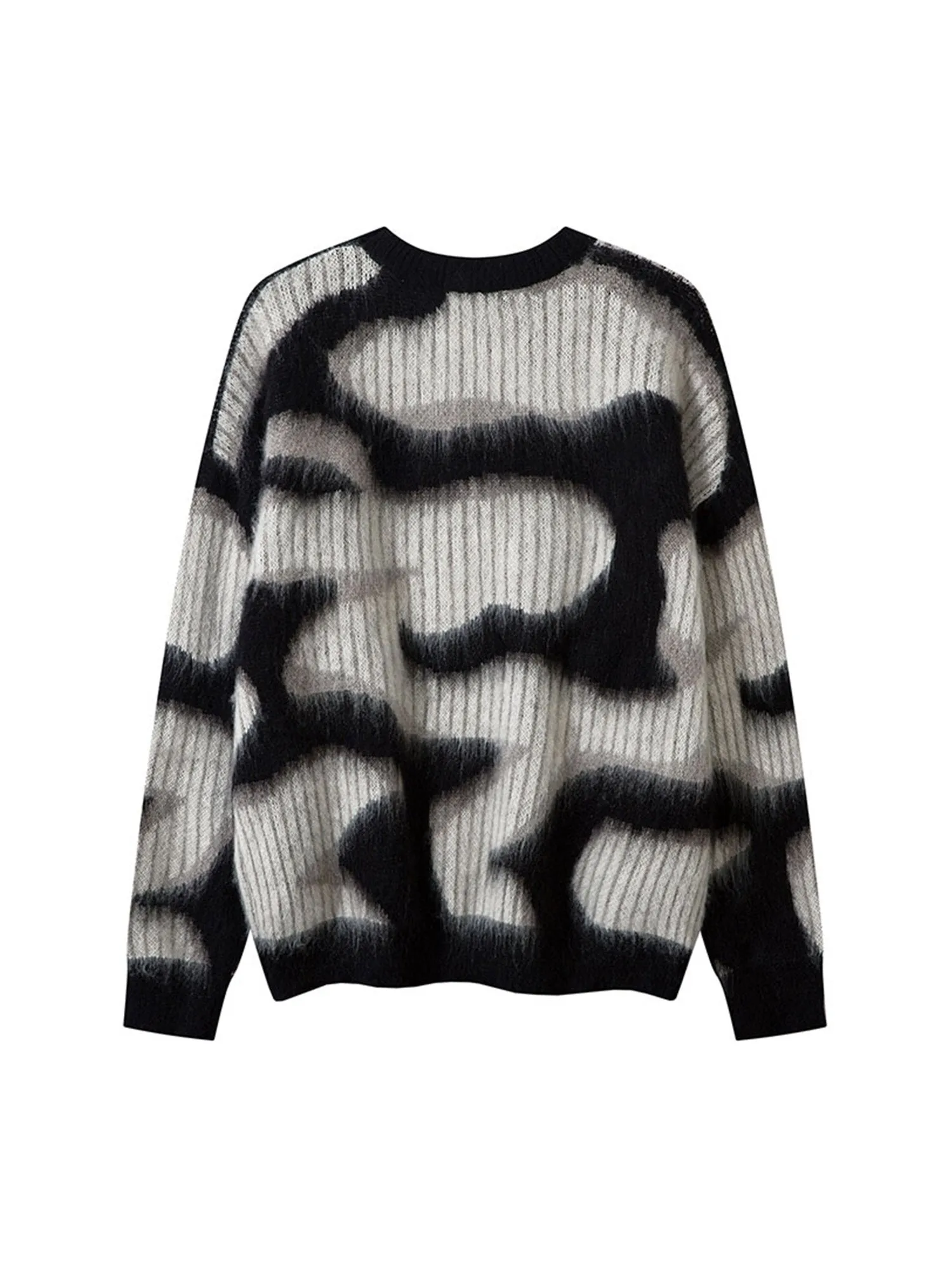 Thesupermade Abstract Mohair Sweater