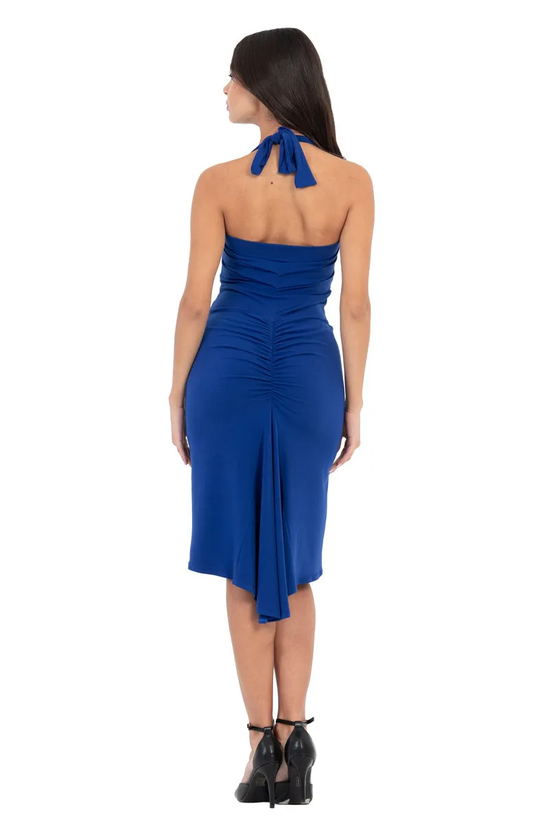 Tie Halter Neck Fishtail Tango Dress