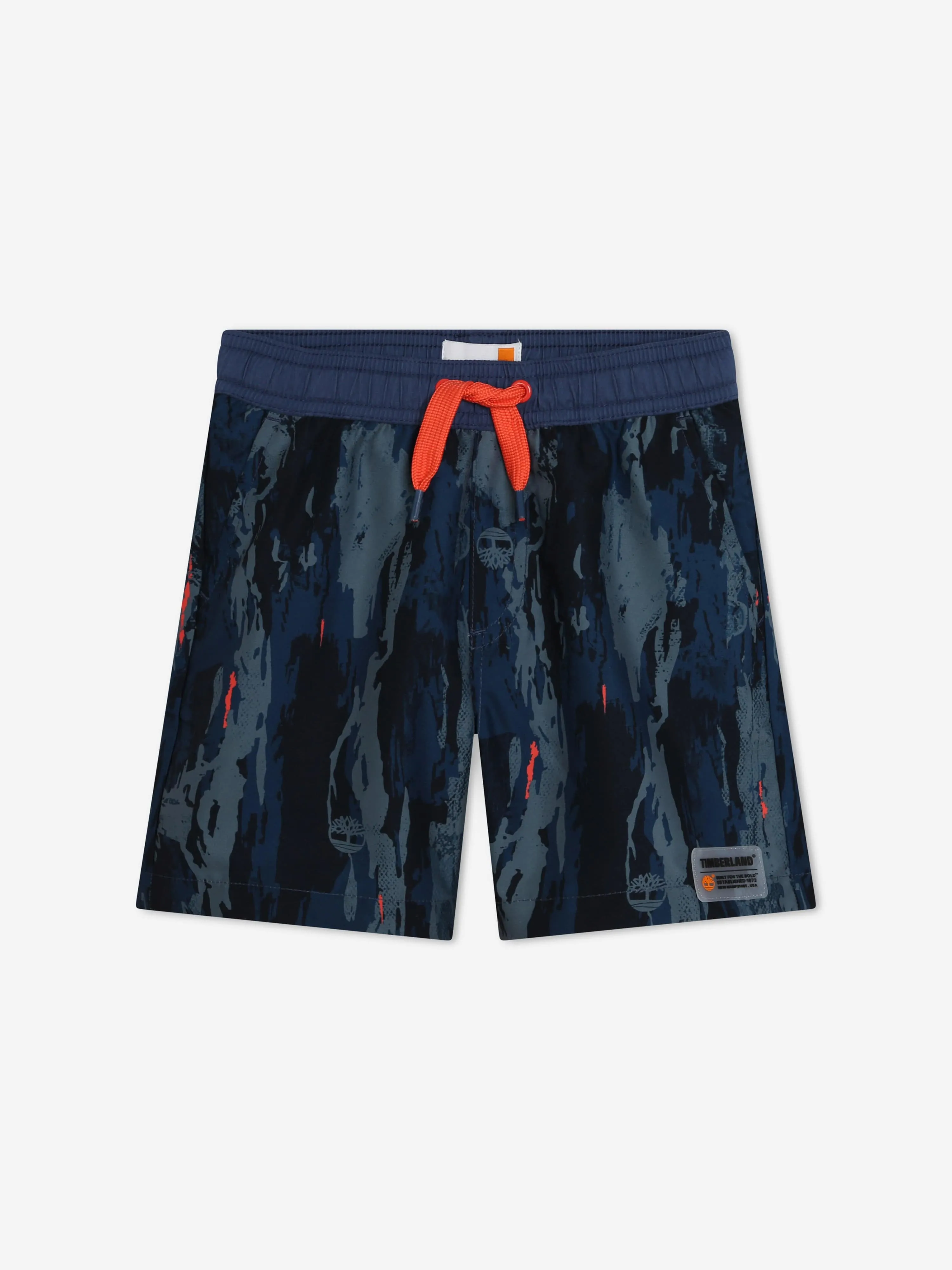 Timberland Boys Patterned Swim Shorts in Blue