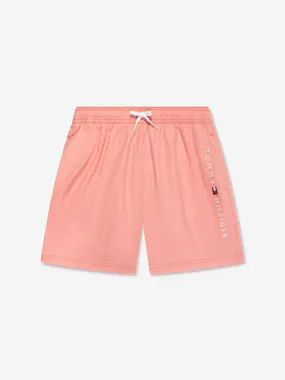 Tommy Hilfiger Boys Medium Drawstring Swim Shorts in Pink