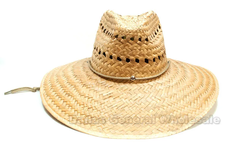 Vented Summer Sombrero Straw Hats Wholesale