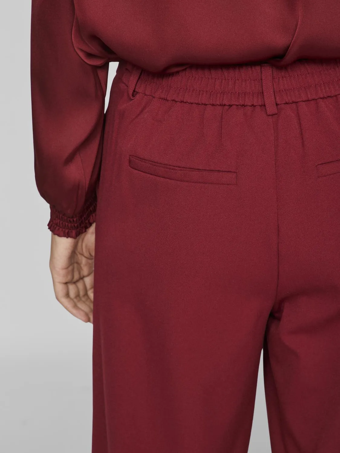 VIVARONE Wide Leg Trousers - Cabernet